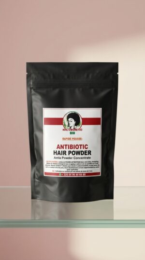 Poudre antibiotique pour cheveux